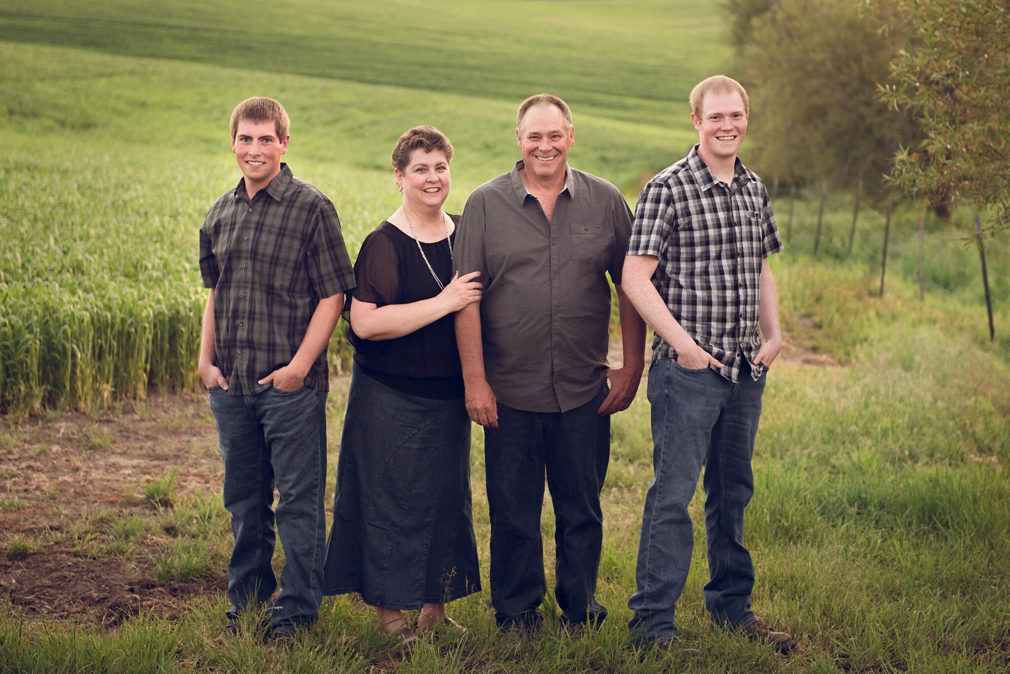 Farmer Marci Green with family