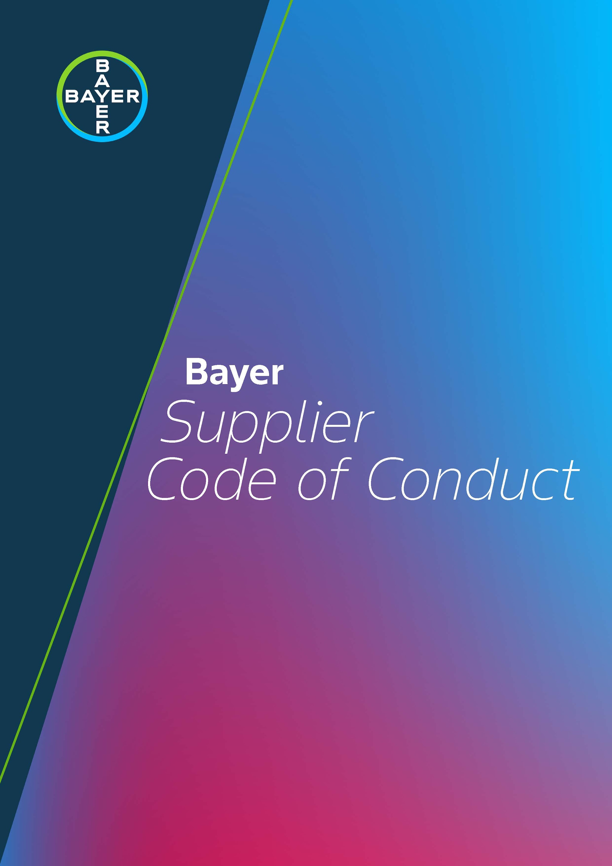 Bayer Supplier Code of Conduct