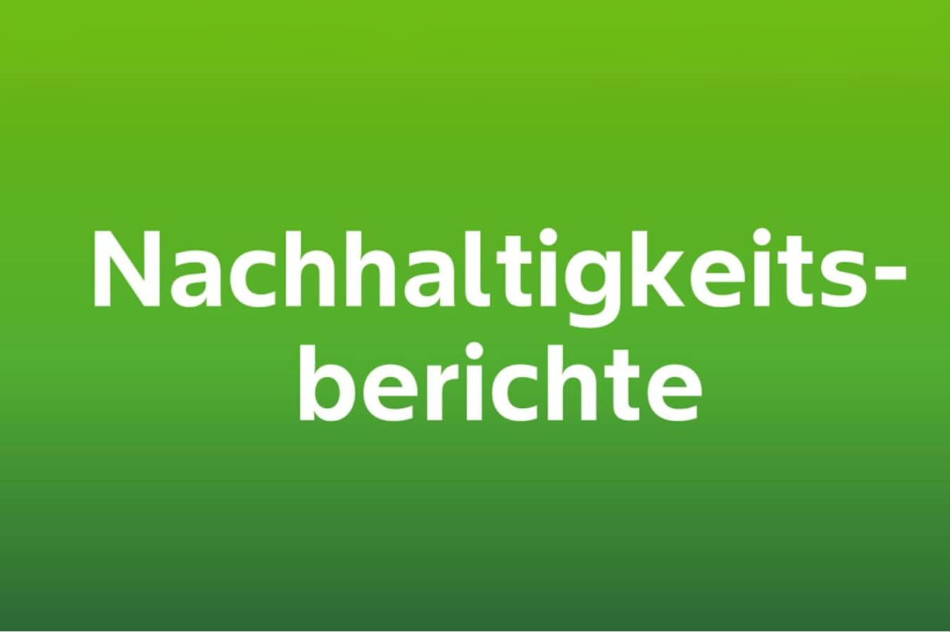Nachhaltigkeitsberichte